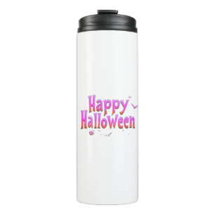 Glow-in-the-Dark Happy Halloween Thermal Tumbler
