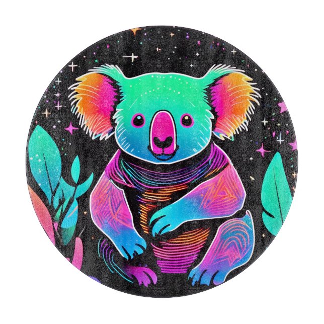 Glow in the Dark Koala Cutting Board (Front)
