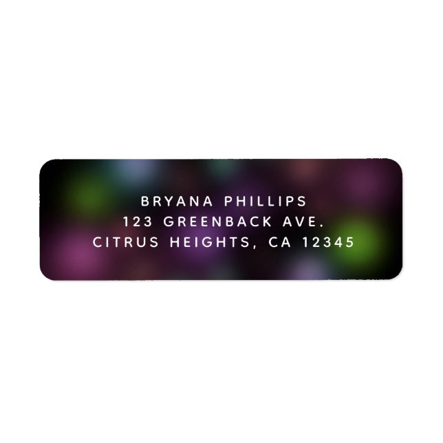 Glow in the Dark Neon Lights Fun Birthday Party (Front)