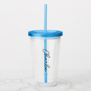 Glow in the Dark Party Favours Personalised with N Acrylic Tumbler