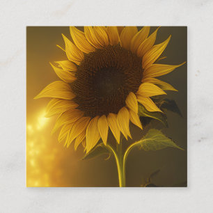 Glow in the Dark Sunflower Graphic Calling Card