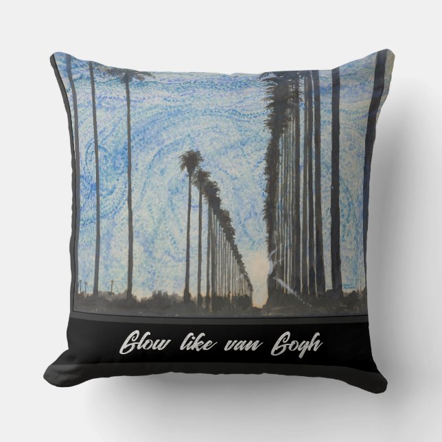 Glow like van Gogh Cushion (Front)