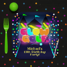 Glow Miniature Golf Birthday Party