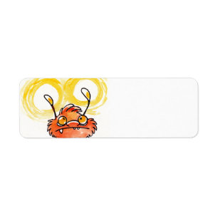 Glow Monster Blank Return Address Label