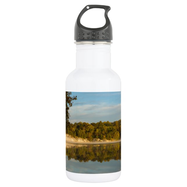 Glow Of Autumn Morning Water Bottle (Front)