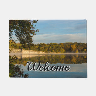 Glow Of Autumn Morning Welcome Doormat