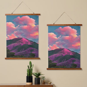 Glow of evening hanging tapestry