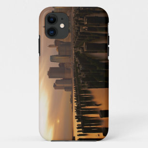 Glow of sunset during stormy skies over East iPhone 11 Case