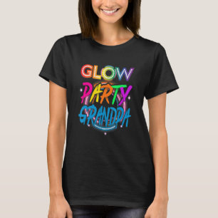 Glow Party Grandpa   Paint Splatter Effect Glow Pa T-Shirt