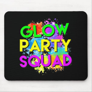 Glow Party Squad Halloween Costume For Women Men K Mouse Mat