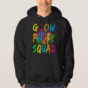 Glow Party Squad Let's Glow Crazy 80s Retro Costum Hoodie
