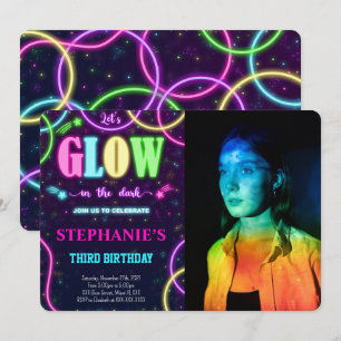 Glow Photo Invitation
