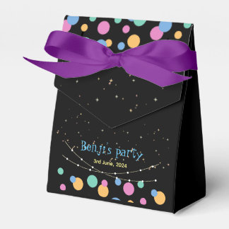 Glow & Roll Birthday bash Custom black Favour Box