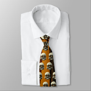 Glow Skulls Tie