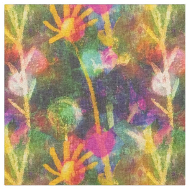 Glow Stems Fabric (Close Up)