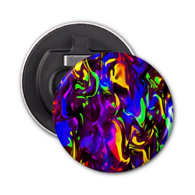 Glow Stick Rave Fire Stick Rainbow Bottle Opener (Front)