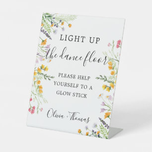 Glow stick wedding Sign