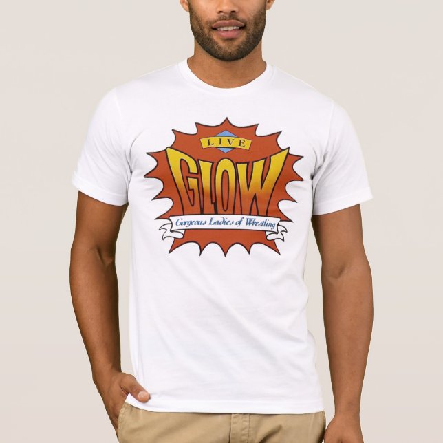 GLOW T-Shirt Orange Logo (Front)