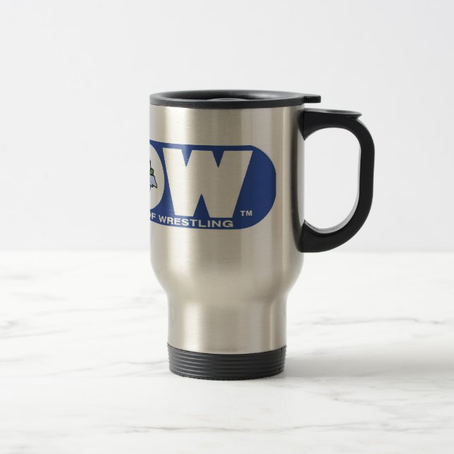 GLOW Travel Mug Blue Logo (Right)
