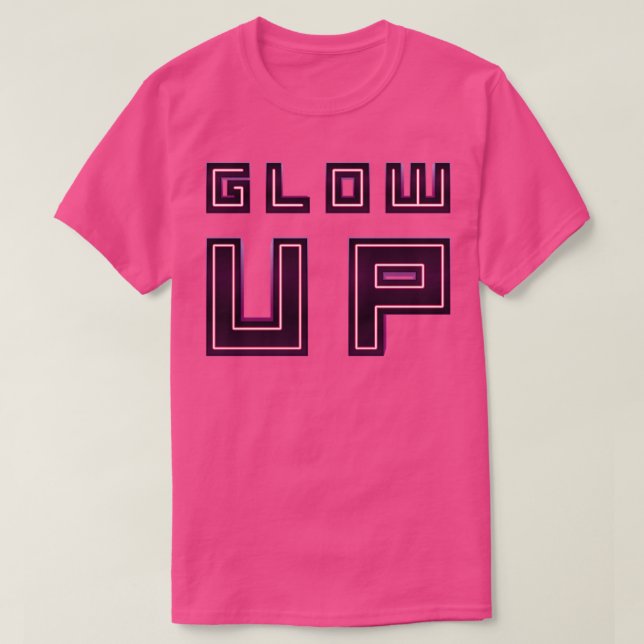 Glow Up 80s Neon T-Shirt (Design Front)