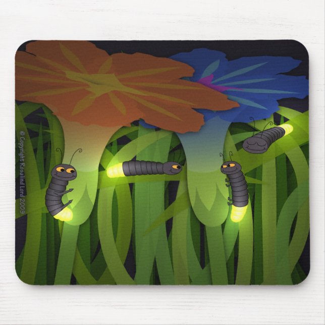 Glow Worms at Night Mousepad (Front)