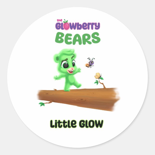 Glowberry Bears Little Glow Sticker (Front)