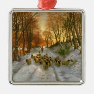 Glowed with Tints of Evening Hours Metal Tree Decoration