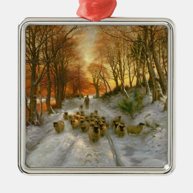 Glowed with Tints of Evening Hours Metal Tree Decoration (Front)