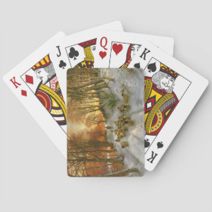 Glowed with Tints of Evening Hours Playing Cards