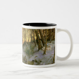 Glowed with Tints of Evening Hours Two-Tone Coffee Mug