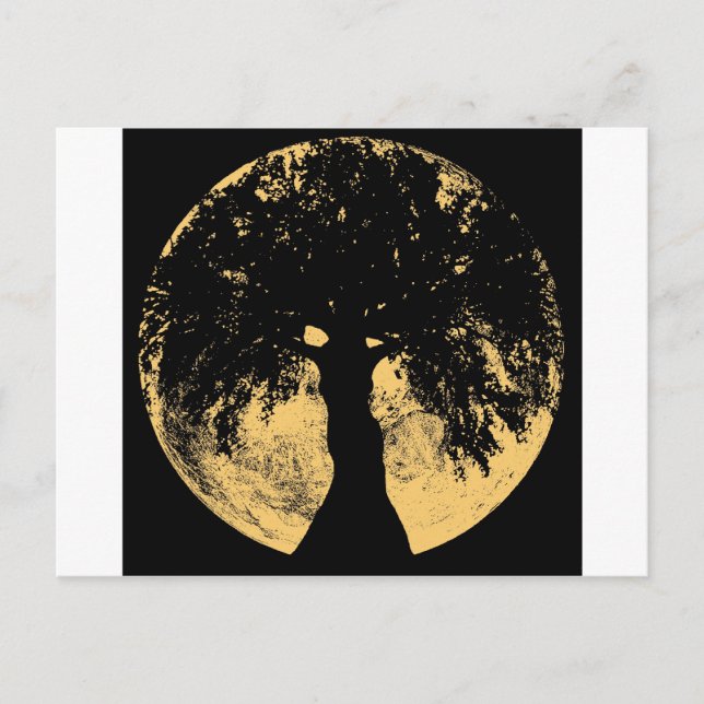 Glowees Moon Oak Goddess Postcard (Front)