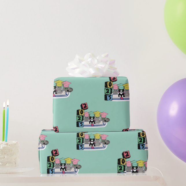 Glowin & Growin Class of 2025 Two-Tone Mug, 15 oz Wrapping Paper (Party Gifts)