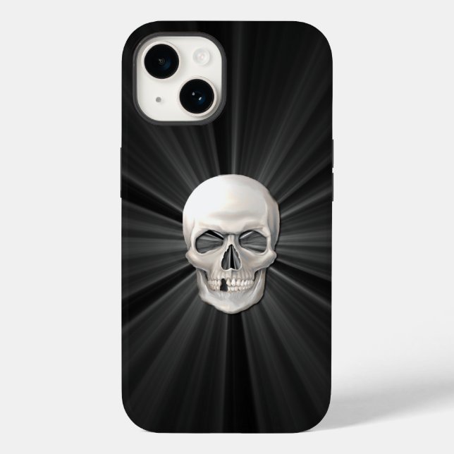Glowing 3D Skull Case-Mate iPhone Case (Back)