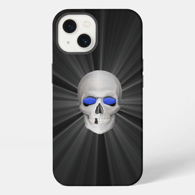Glowing 3D Skull Case-Mate iPhone Case (Back)