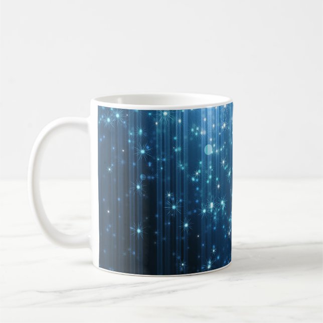 Glowing Abstract: Illuminated Background Art. Coffee Mug (Left)