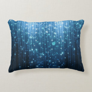Glowing Abstract: Illuminated Background Art. Decorative Cushion