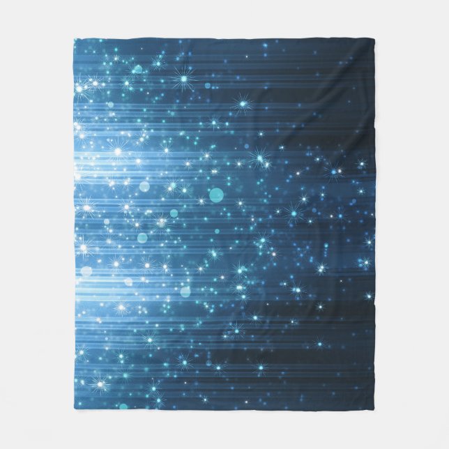 Glowing Abstract: Illuminated Background Art. Fleece Blanket (Front)