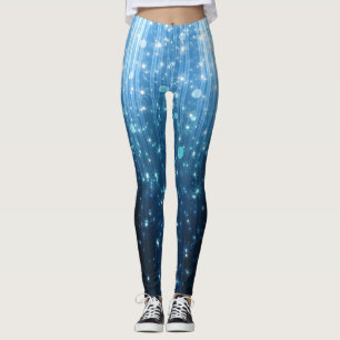 Glowing Abstract: Illuminated Background Art. Leggings