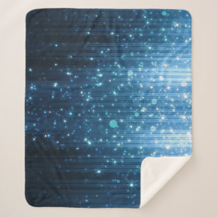 Glowing Abstract: Illuminated Background Art. Sherpa Blanket