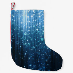 Glowing Abstract: Illuminated Background Art. Small Christmas Stocking