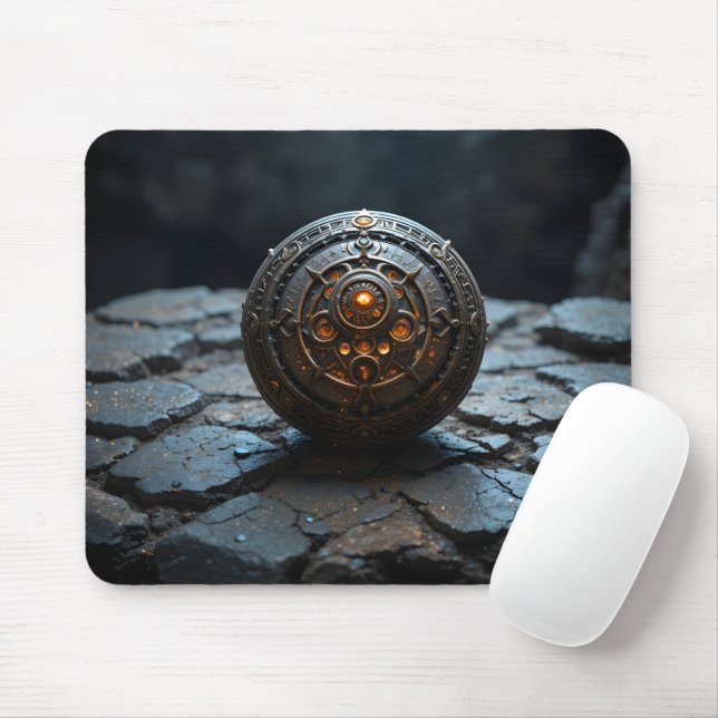 Glowing Ancient Artifact Mouse Mat (With Mouse)