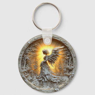 Glowing Angel Key Ring