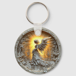 Glowing Angel Key Ring
