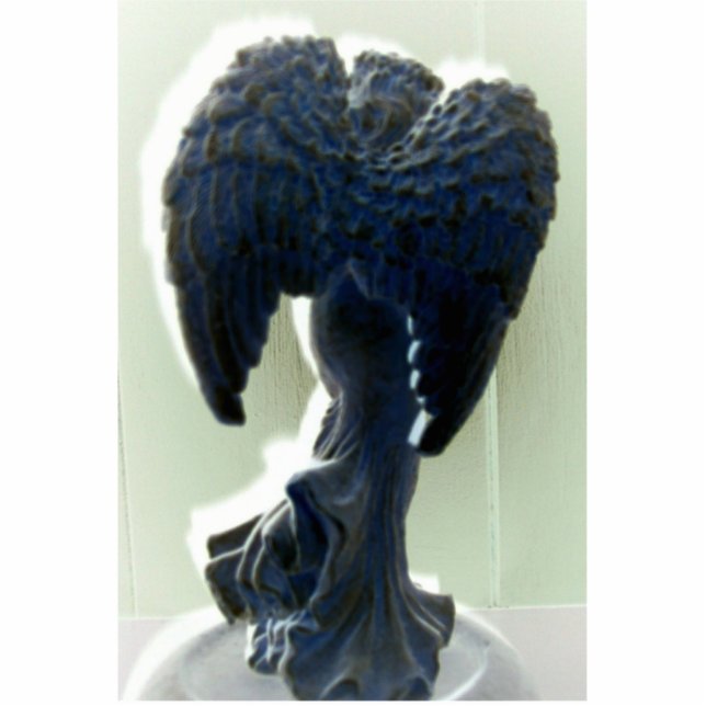 Glowing Angel Wings Standing Photo Sculpture (Front)