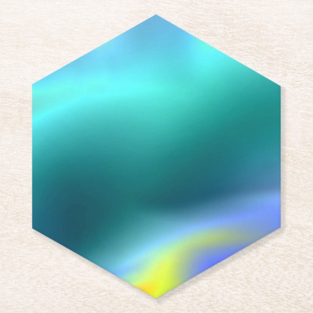 Glowing Aqua Coaster (Front)