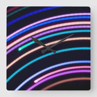 Glowing Arc Pattern - Wall Clock
