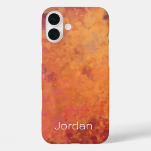 Glowing Autumn Branch Watercolor iPhone 16 Plus Case
