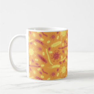 Glowing Bacteria Microorganism orange Coffee Mug