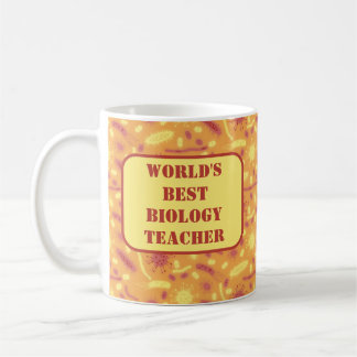 Glowing Bacteria Microorganism orange Coffee Mug