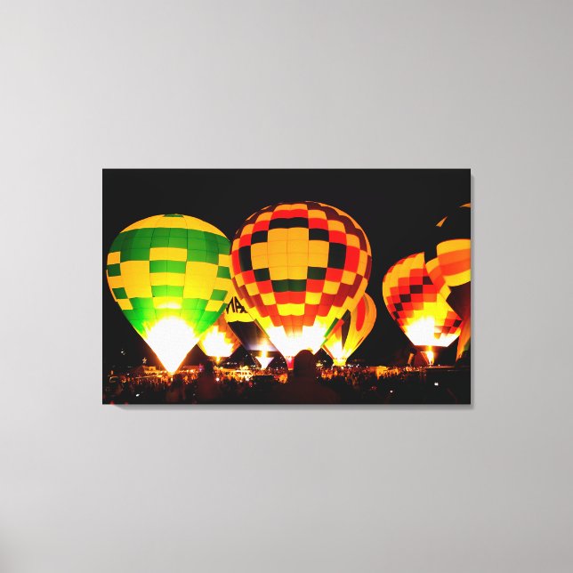 Glowing Balloons Canvas Print (Front)